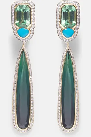 Marina B Orecchini Quarta in oro 18kt con diamanti e pietre preziose