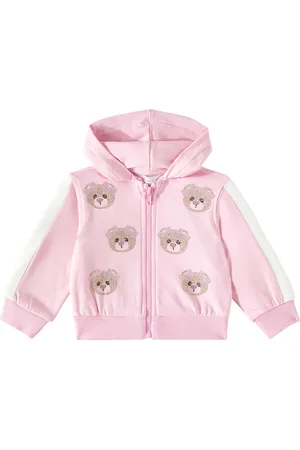 MONNALISA Baby - Felpa in misto cotone con cappuccio