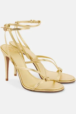 VALENTINO GARAVANI Sandali Eveninglam in pelle metallizzata