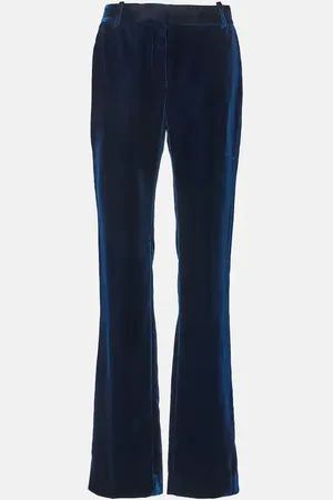 Nina Ricci Pantaloni regular in velluto fluido