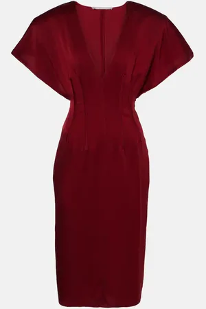 Stella McCartney Abito midi in raso