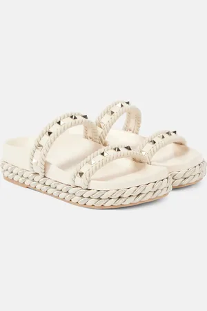 VALENTINO GARAVANI Sandali espadrillas Rockstuds in pelle