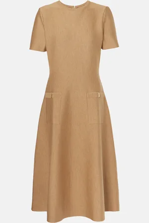 Oscar de la Renta Abito midi in misto lana