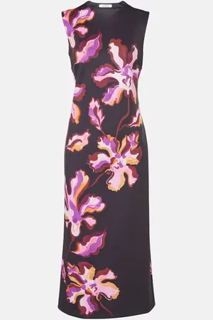Dorothee Schumacher Abito midi in neoprene con stampa