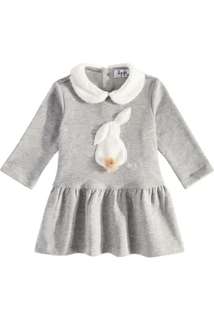 Il gufo Baby - Abito in misto cotone