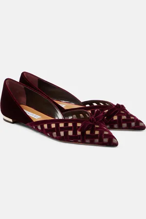Aquazzura Ballerine Romance D’Orsay in velluto