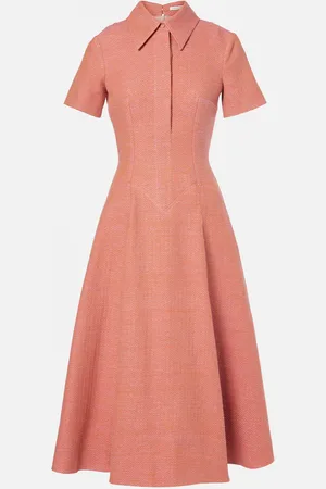 EMILIA WICKSTEAD Abito midi Jody in cotone e lino