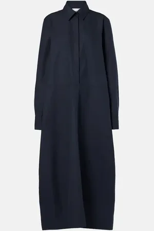 Jil Sander Abito chemisier in popeline di cotone