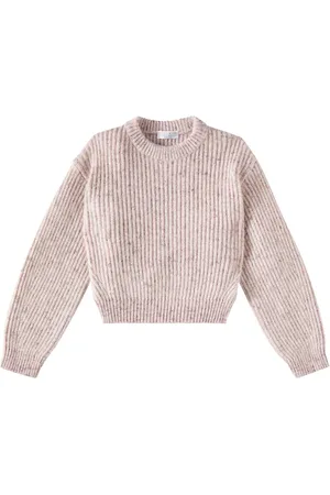 Brunello Cucinelli Pullover in tweed di misto lana e mohair