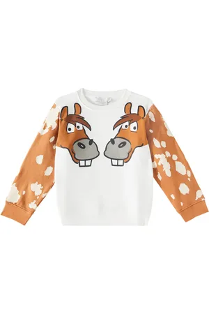 Stella McCartney Felpa in cotone con stampa