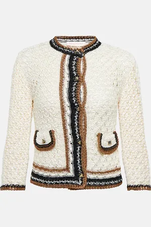 VALENTINO Cardigan in maglia di crochet