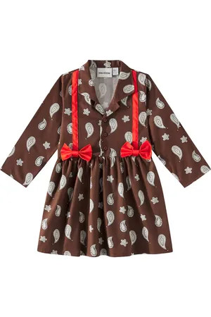 Mini Rodini Abito in cotone con stampa paisley