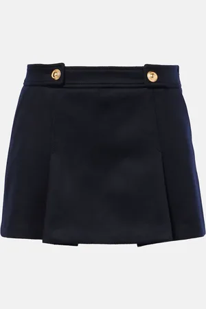 Tom Ford Minigonna a pieghe in lana e cashmere