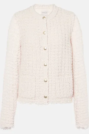 Moncler Cardigan in misto lana con imbottitura