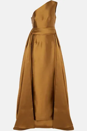 Solace Abito lungo monospalla Charo in twill