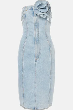 AREA Abito di jeans con applicazioni