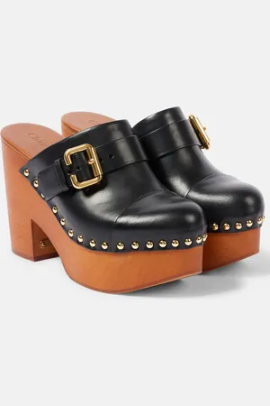 Chloé Chloé Mules Jeannette in pelle con borchie