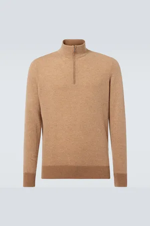 Loro Piana Pullover Roadster in cashmere con zip