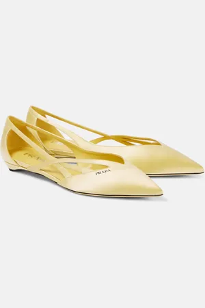 Prada Ballerine in raso con logo