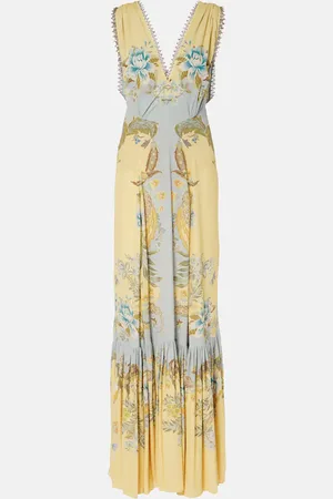 Etro Abito lungo in crêpe de chine
