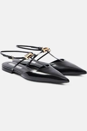 Victoria Beckham Ballerine slingback B Buckle in pelle