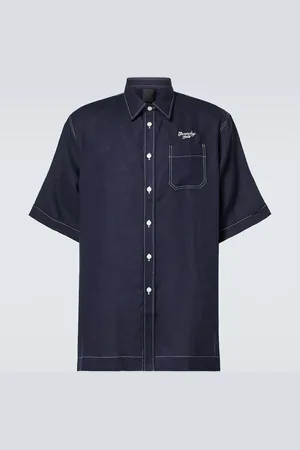 Givenchy Camicia 1952 in lino con ricamo