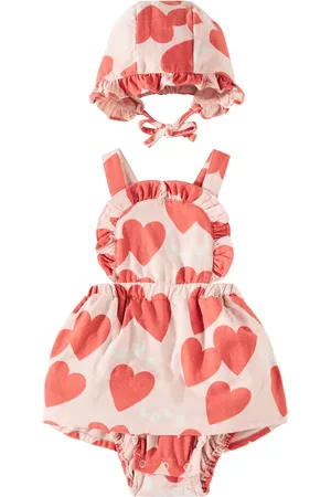 Jelly Mallow Baby - Abito e cuffia Love Frill in cotone