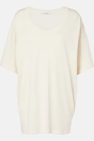 LEMAIRE T-shirt in jersey di cotone a coste