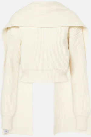Erdem Pullover cropped in lana e cashmere