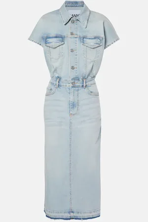 Ganni Abito midi di jeans