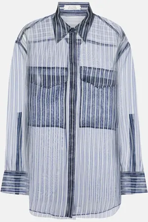 Dorothee Schumacher Blusa in organza di seta a righe