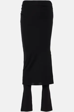 Alaïa Alaïa Pantaloni in misto lana con ruches