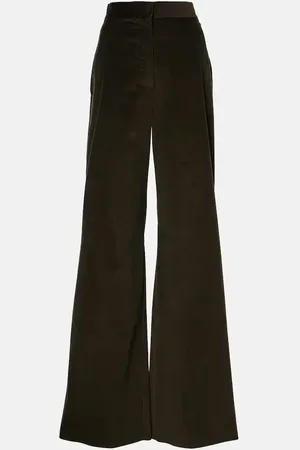 Max Mara Pantaloni flared Tritone in velluto