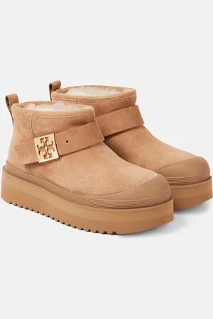 Tory Burch Stivaletti Mellow in suede e shearling