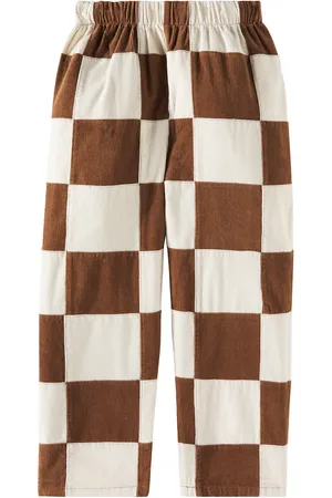 Rylee + Cru Pantaloni regular in cotone a quadri