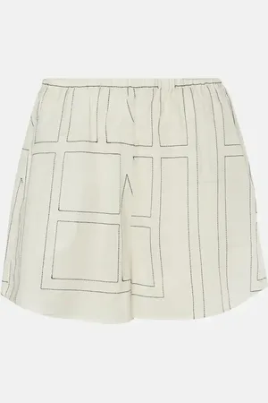 Totême Shorts in misto cotone con monogramma