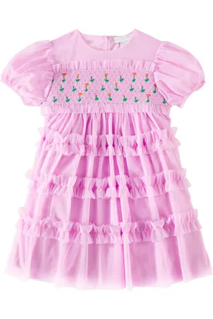 Stella McCartney Abito in tulle a balze