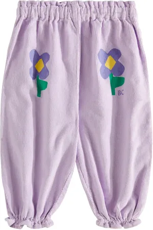 Bobo Choses Baby - Pantaloni Pansy Flowers in cotone