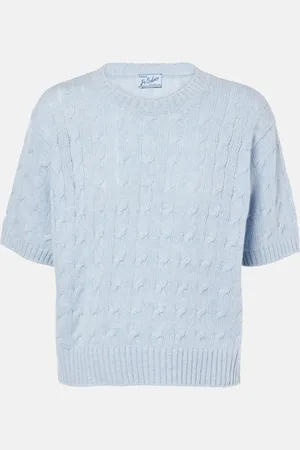 Prada Top in cashmere a trecce