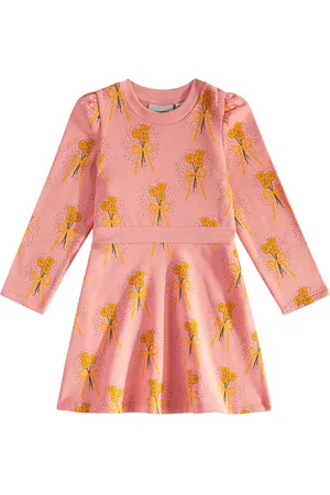 Mini Rodini Abito Winter Flowers in cotone