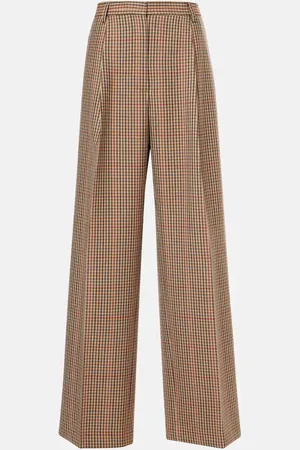 DRIES VAN NOTEN Pantaloni a gamba larga in lana