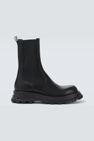 Jil Sander Stivaletti Chelsea in pelle