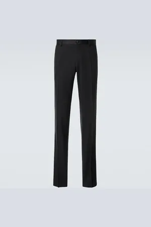 Dolce & Gabbana Pantaloni da smoking in misto lana e seta