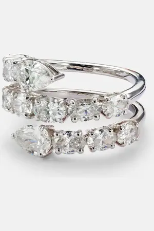 Kamyen Anello in oro bianco 18kt con diamanti