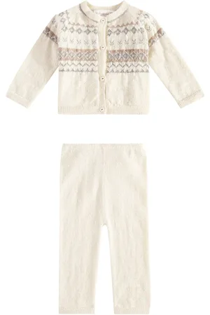 BONPOINT Baby - Cardigan e pantaloni Grifin in lana