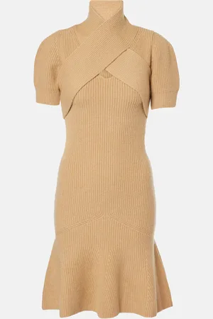 Patou Abito corto in lana e cashmere