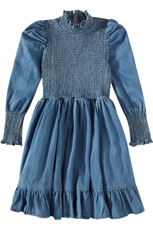 Petite Amalie Abito in chambray di cotone