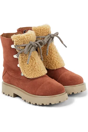 PèPè PèPè Stivali in suede con shearling sintetico