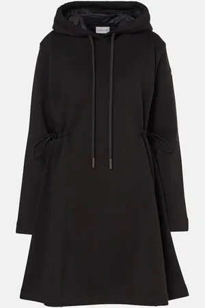 Moncler Abito corto in pile di misto cotone