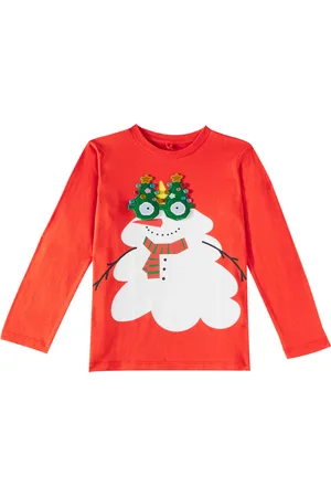 Stella McCartney Top in jersey di cotone con stampa